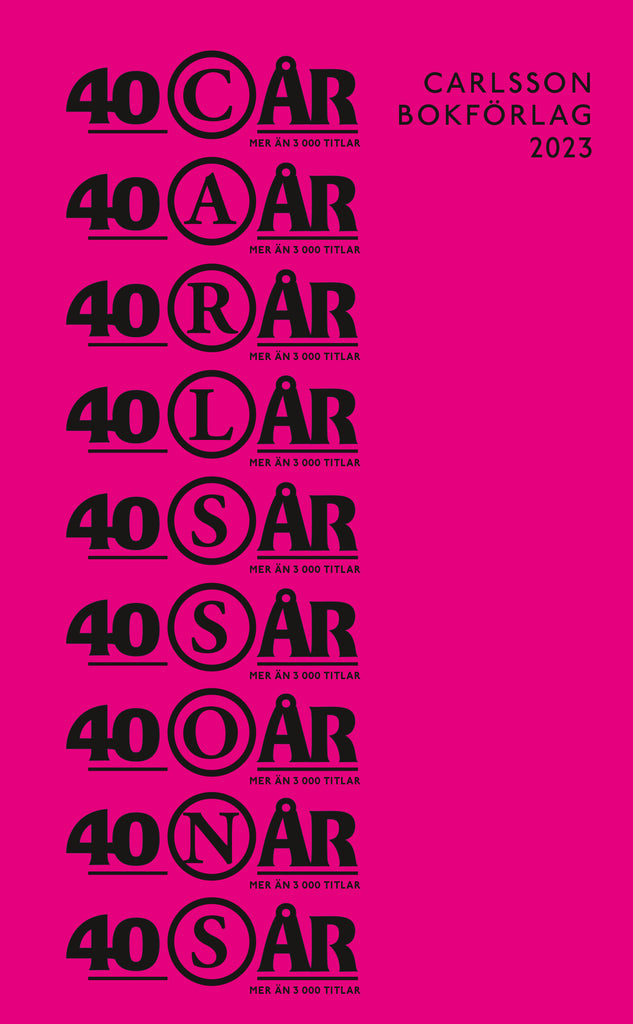 Ett år har gått, igen! Böckerna som kom ut på Carlssons 2023