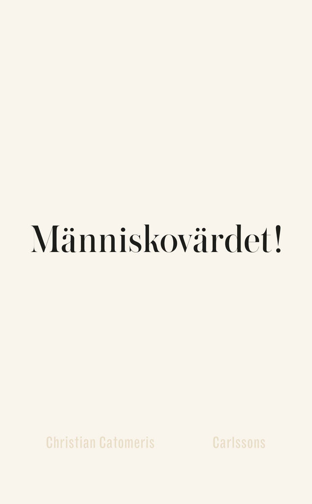 ”Christian Catomeris skildrar grälen på SVT:s Agenda i ’Människovärdet!'”